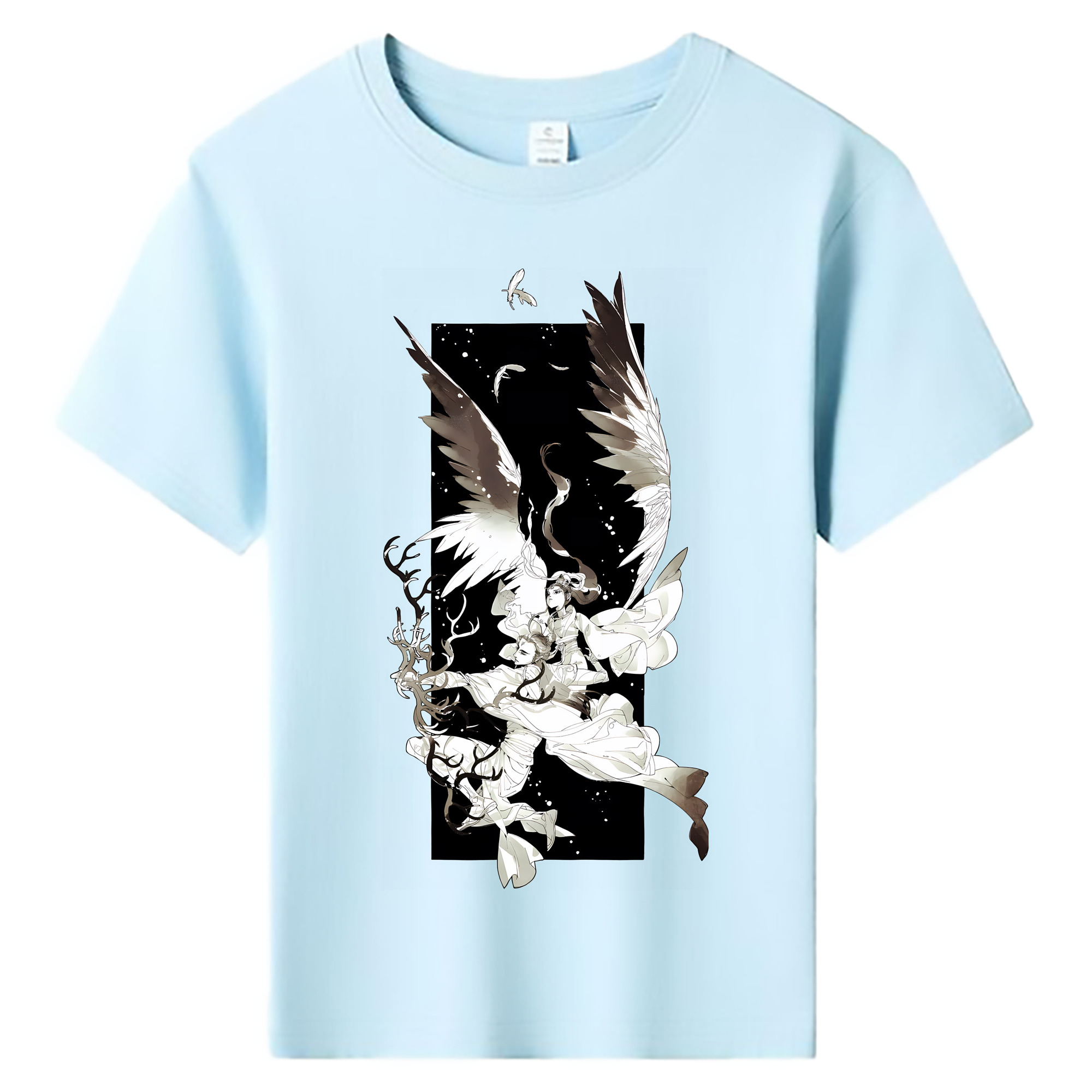 （画像用） Ne Zha 2 ナタ 魔童の大暴れ 綿100％キッズTシャツ（フロントプリント）